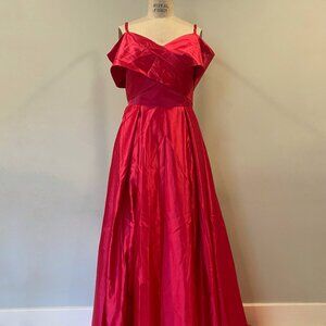 Vnaix Bridal Dress- Pink/Fuschia Gown with Corset Back - Med